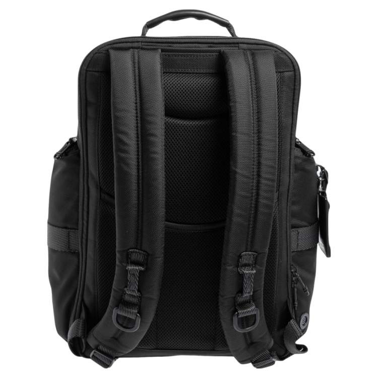 Pre Owned TUMI Black/Silver Nylon Alpha Bravo Sheppard Deluxe Backpack