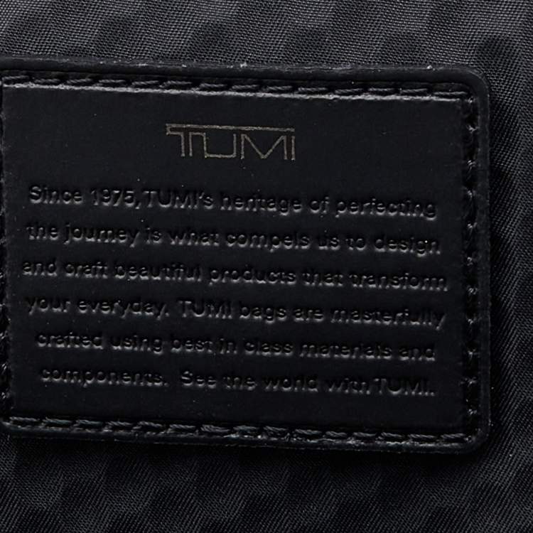 Pre Owned Tumi Black Nylon and Leather Alpha Bravo Sheppard Deluxe Brief Backpack