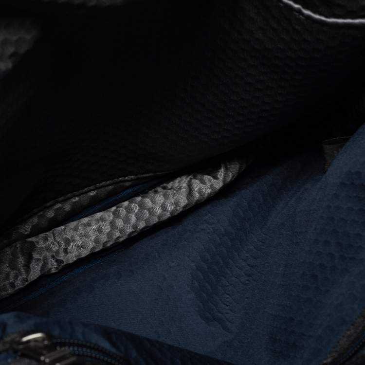 Pre Owned Tumi Black Leather Alpha Bravo Arnold Zip Flap Expandable Messenger Bag