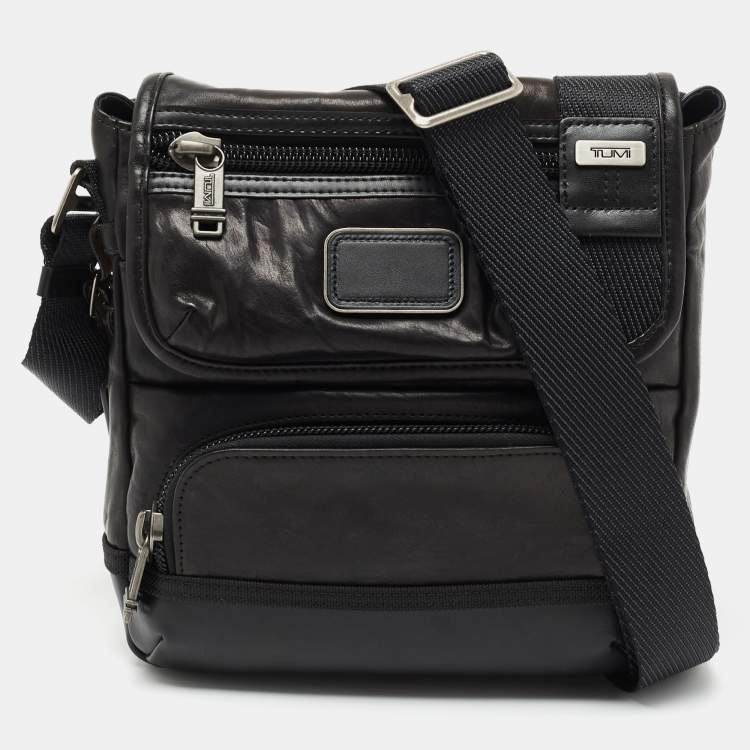 Tumi Dark Brown Leather Alpha Bravo Barstow Crossbody Bag TUMI | The Luxury  Closet