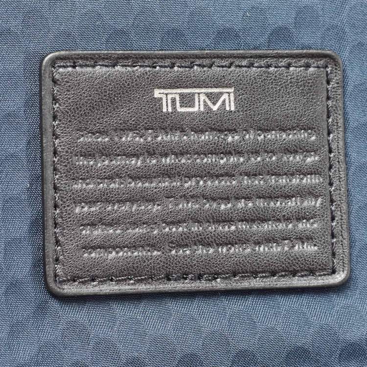 Pre Owned Tumi Dark Brown Leather Alpha Bravo Barstow Crossbody Bag