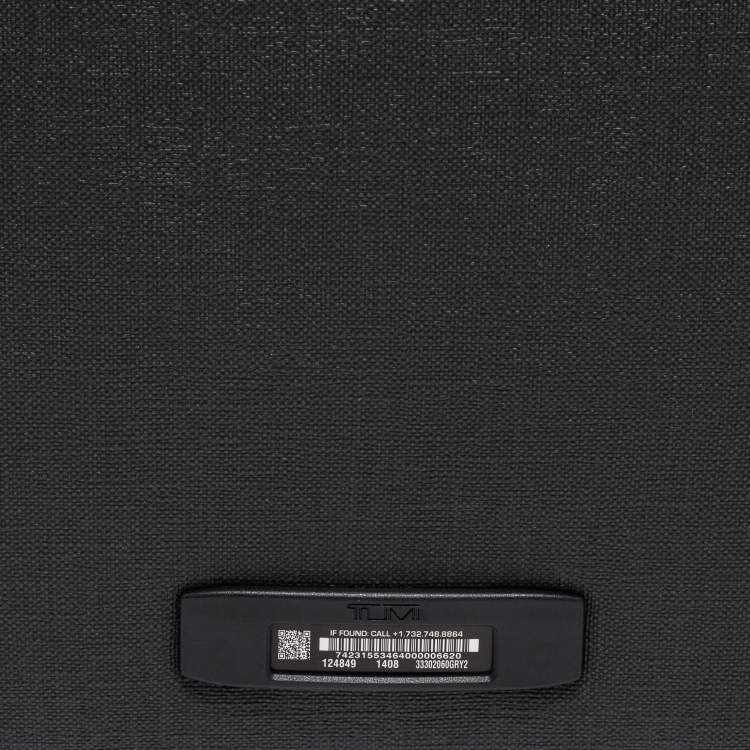 Pre Owned TUMI Grey/Black PVC and Leather Ashton International Dual Access Suitcase