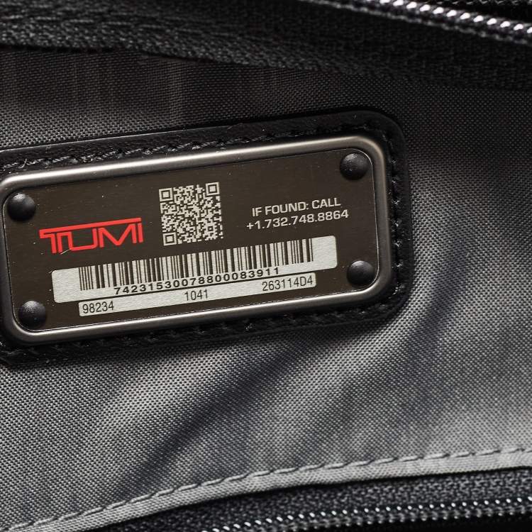 Pre Owned TUMI Black Nylon Large Compact Gen4.2 Screen Laptop Briefcase