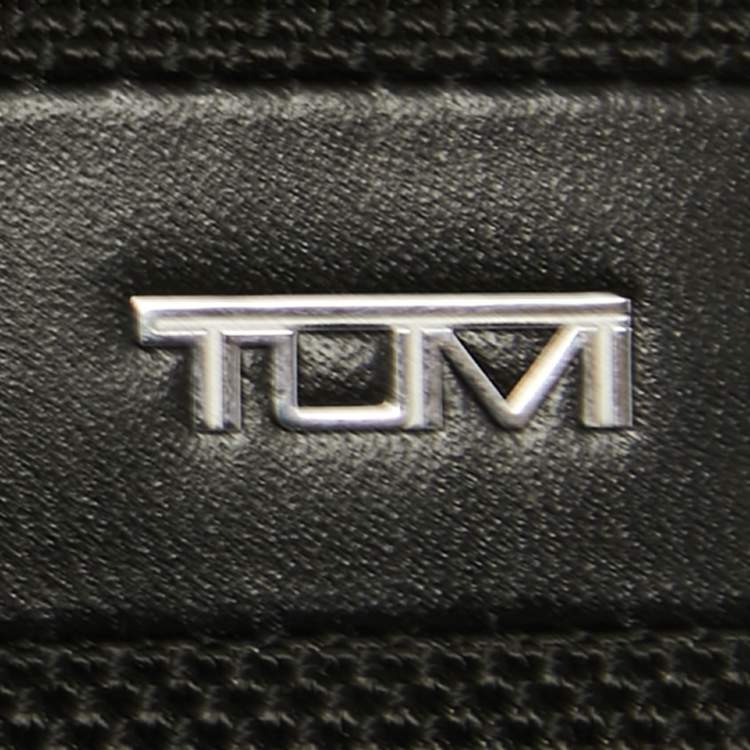 Pre Owned Tumi Black Nylon and Leather Travel Zip Around Wallet