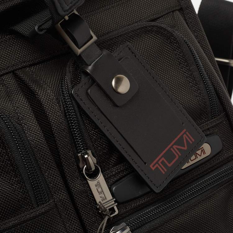 Pre Owned TUMI Black Nylon Organizer Portfolio Briefcase Bag