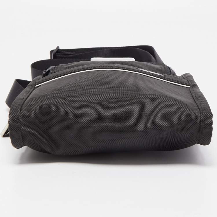 Pre Owned Tumi Black Nylon Alpha Pocket Messenger Bag 