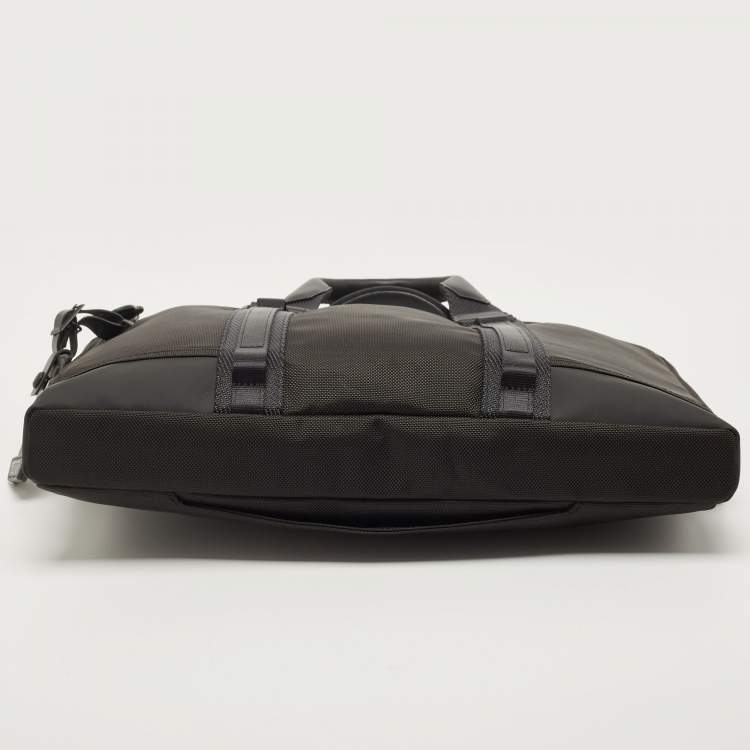 Pre Owned Tumi Black Nylon Alpha Bravo Academy Briefcase 