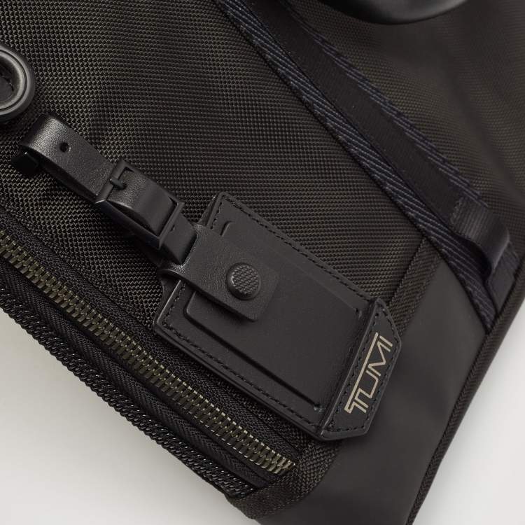 Pre Owned Tumi Black Nylon Alpha Bravo Academy Briefcase 