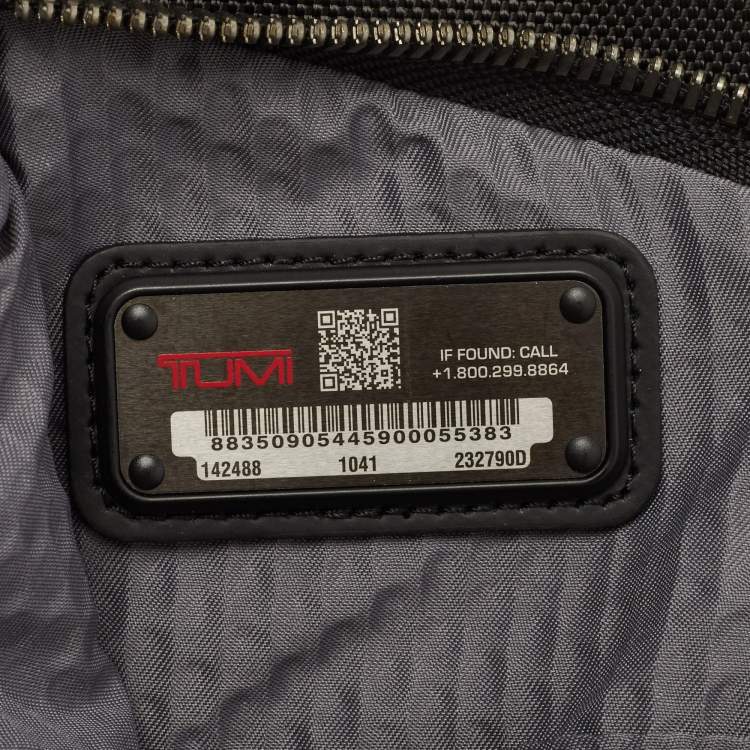 Pre Owned Tumi Black Nylon Alpha Bravo Academy Briefcase 