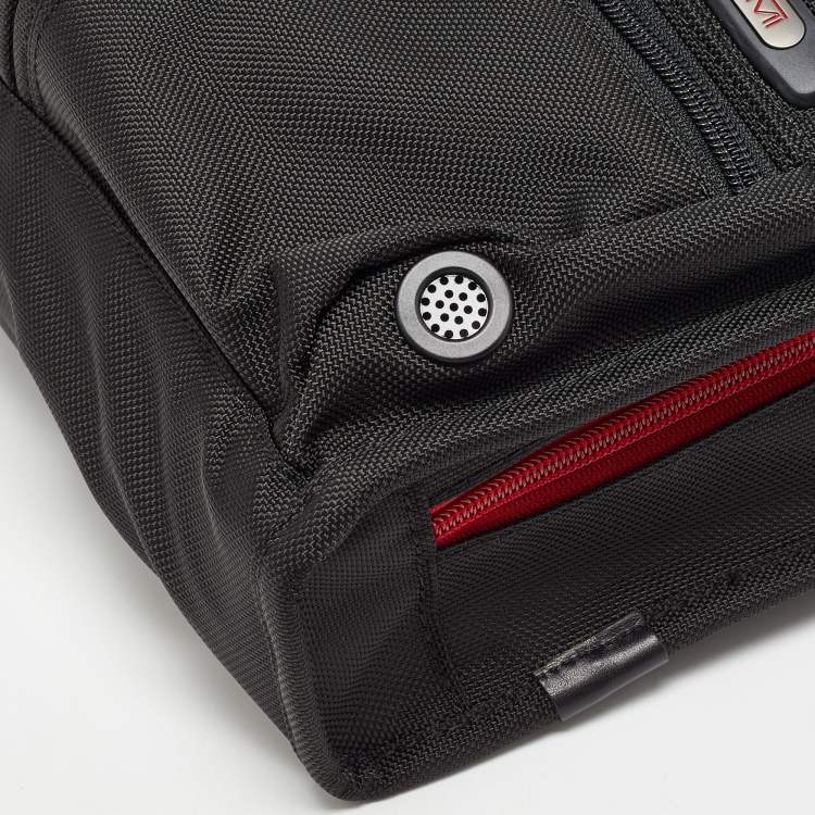 Pre Owned Tumi Black Nylon Alpha T-Pass Expandable Laptop Briefcase