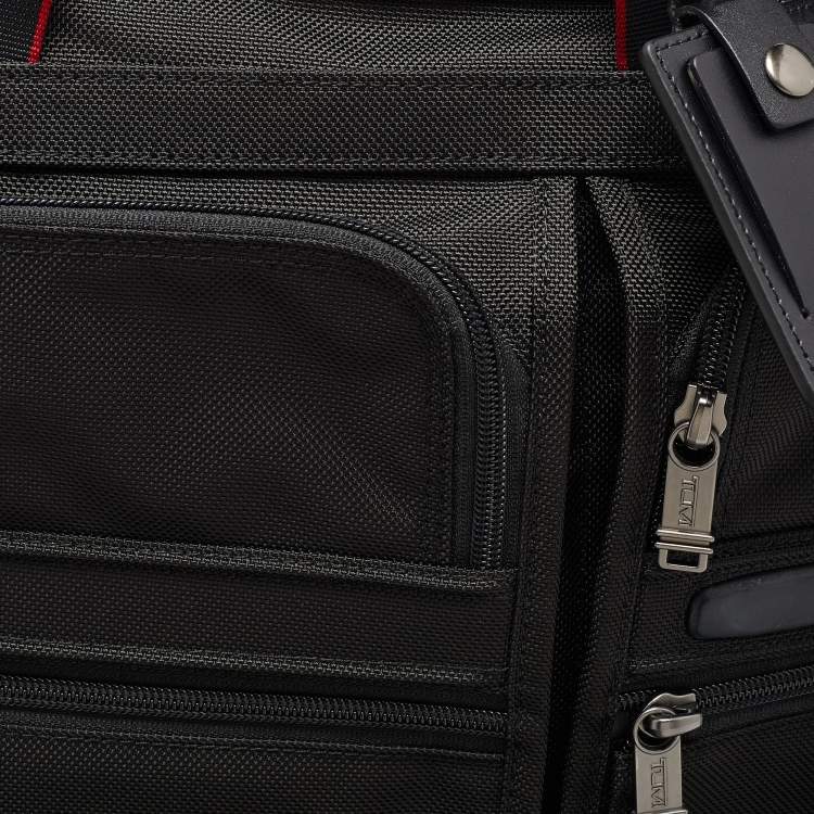 Pre Owned Tumi Black Nylon Alpha T-Pass Expandable Laptop Briefcase