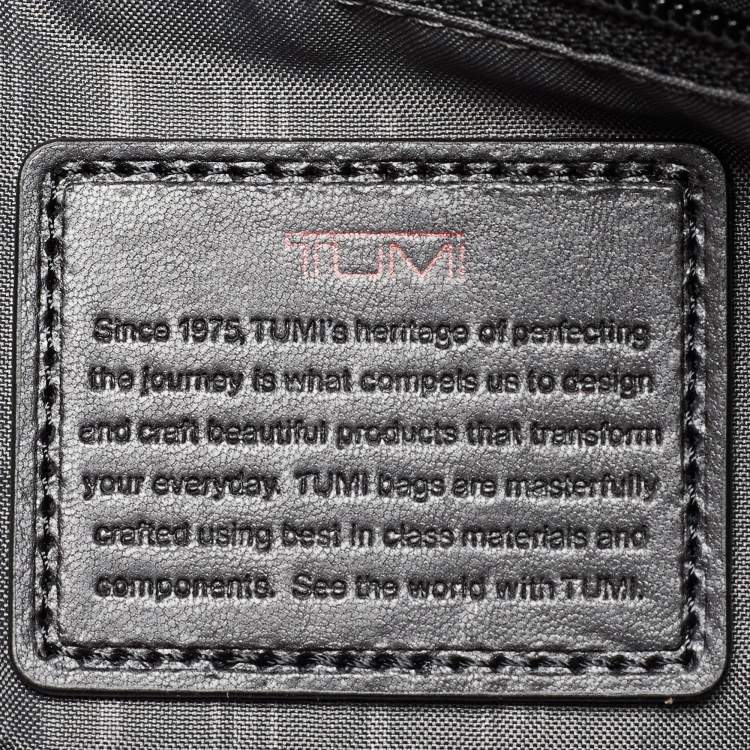Pre Owned Tumi Black Nylon Alpha T-Pass Expandable Laptop Briefcase