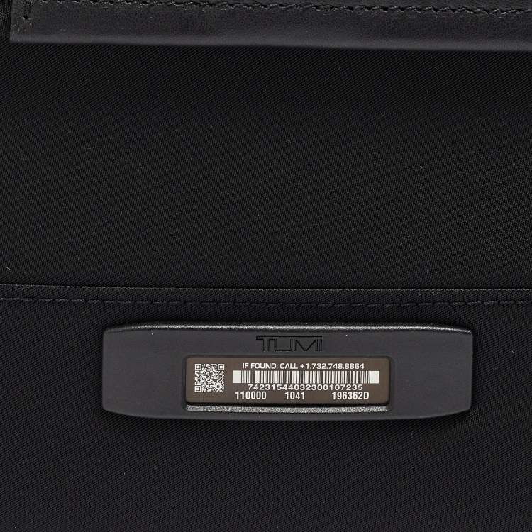 Pre Owned TUMI Black Nylon Compact Oxford Carry On Luggage