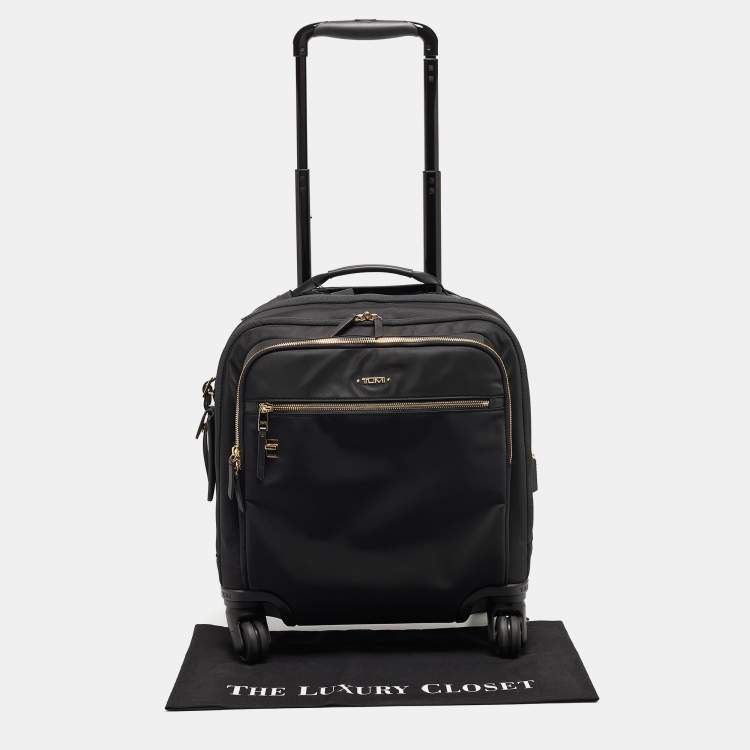 Pre Owned TUMI Black Nylon Compact Oxford Carry On Luggage