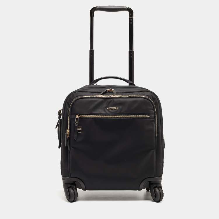 Pre Owned TUMI Black Nylon Compact Oxford Carry On Luggage