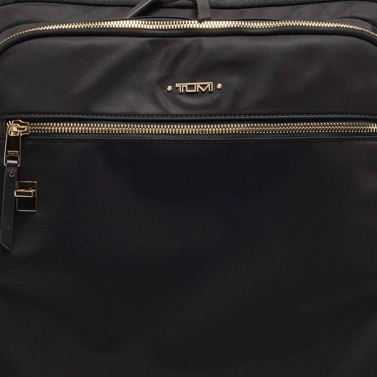 Pre Owned TUMI Black Nylon Compact Oxford Carry On Luggage