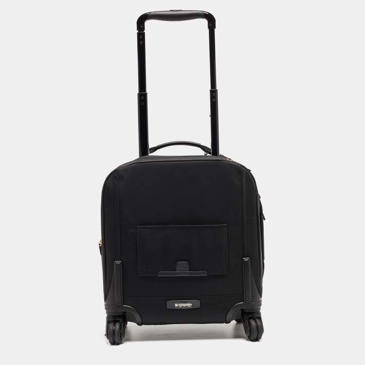 Pre Owned TUMI Black Nylon Compact Oxford Carry On Luggage