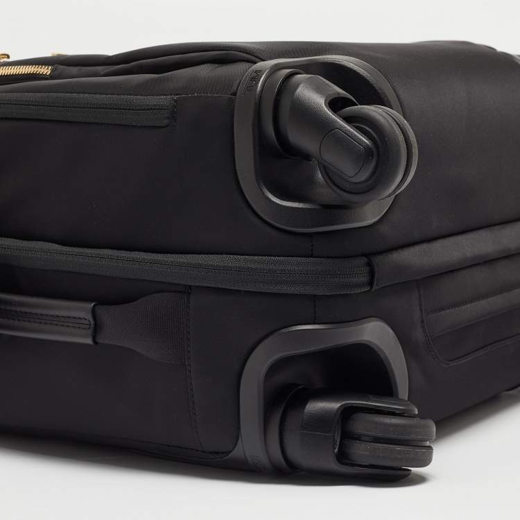 Pre Owned TUMI Black Nylon Compact Oxford Carry On Luggage