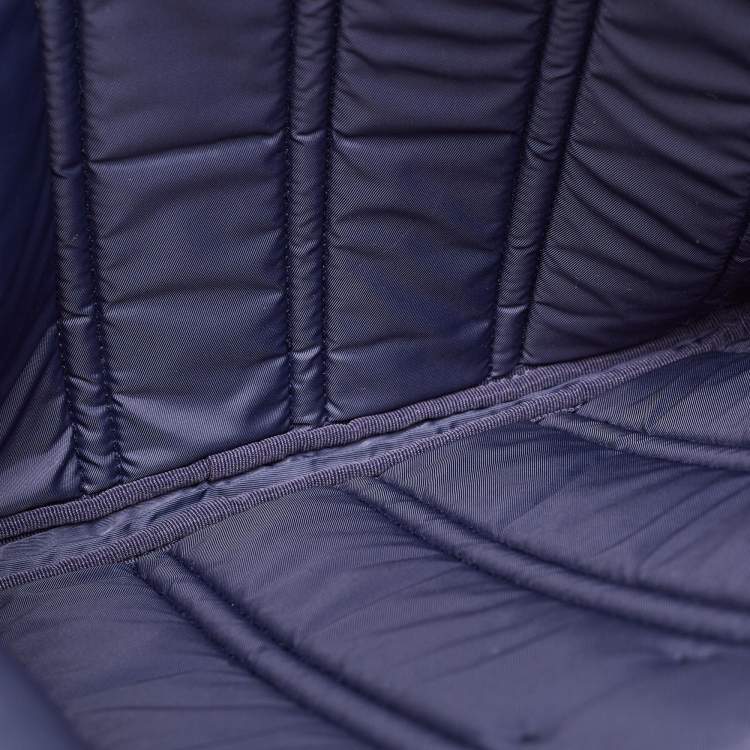 Pre Owned TUMI Navy Blue Stripe Nylon Laptop Sleeve 