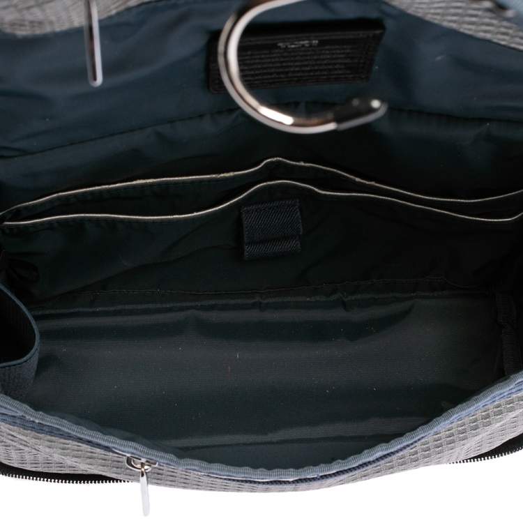 Pre Owned TUMI Black Nylon and Leather Hanging Travel Kit Wash Bag