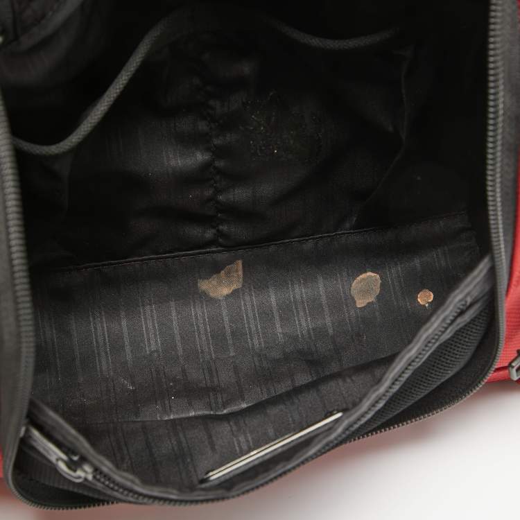 Pre Owned TUMI Red/Black Nylon Hanging Travel Kit
