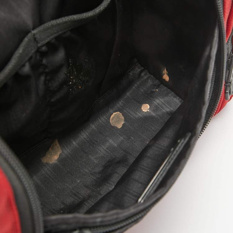 Pre Owned TUMI Red/Black Nylon Hanging Travel Kit