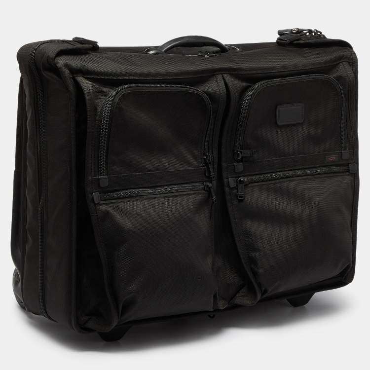 Pre Owned TUMI Black Nylon Alpha Rolling Garment Bag Suitcase