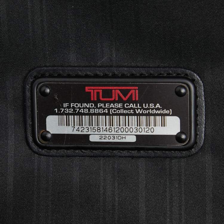 Pre Owned TUMI Black Nylon Alpha Rolling Garment Bag Suitcase