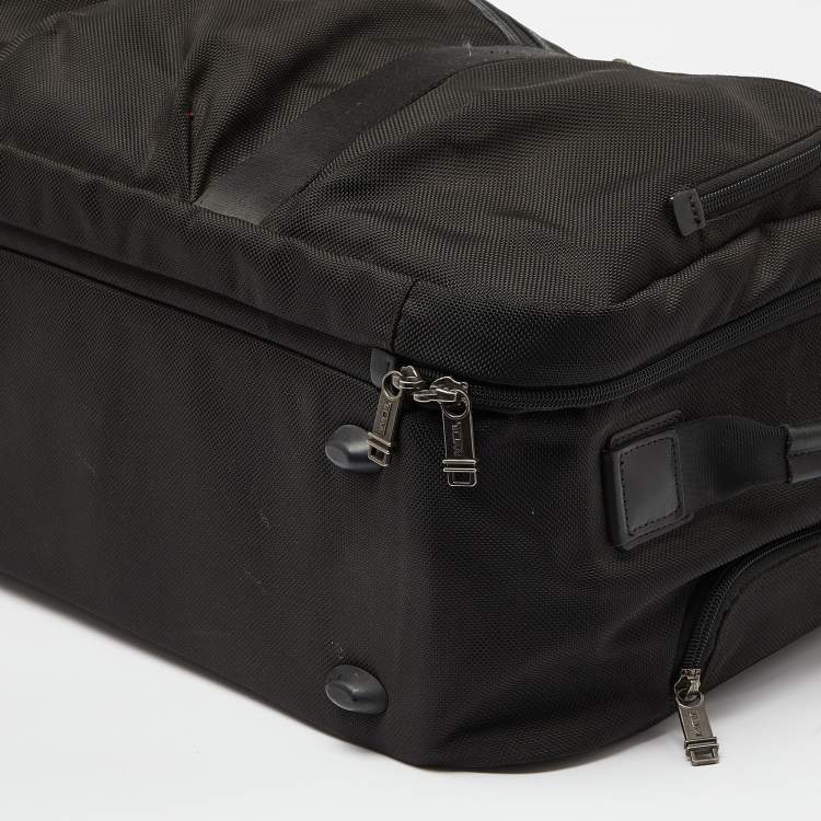 Pre Owned Tumi Black Nylon Alpha Bravo Bremerton Carry On Luggage