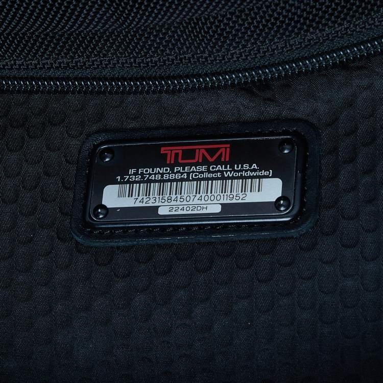 Pre Owned Tumi Black Nylon Alpha Bravo Bremerton Carry On Luggage