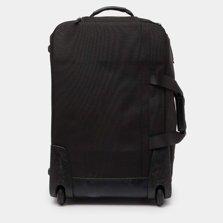 Pre Owned Tumi Black Nylon Alpha Bravo Bremerton Carry On Luggage