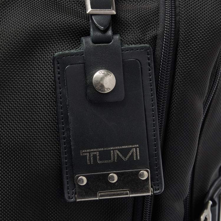 Pre Owned Tumi Black Nylon Alpha Bravo Bremerton Carry On Luggage