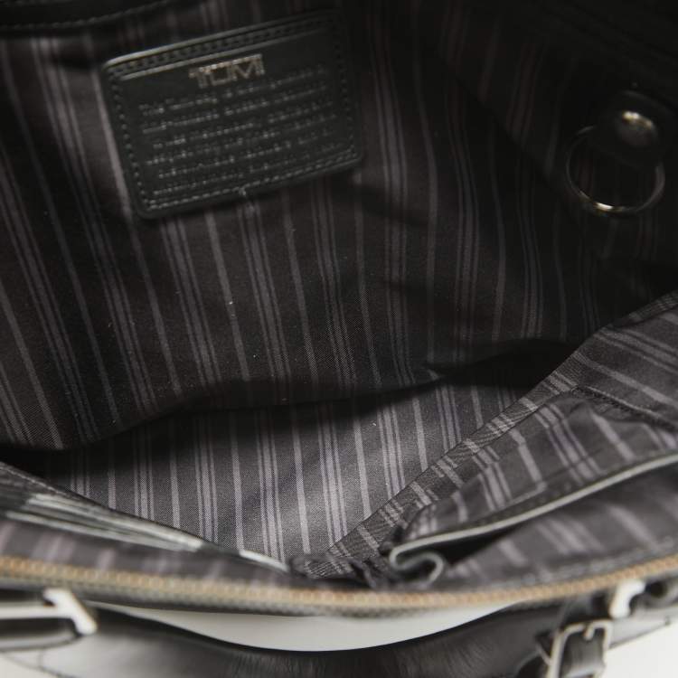 Pre Owned TUMI Black Leather Beacon Hill Slim Briefcase Bag