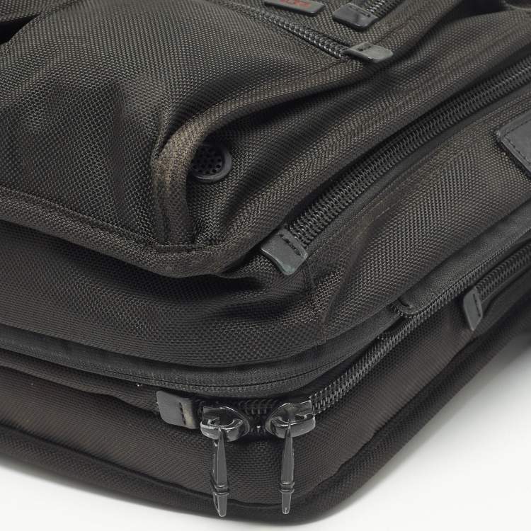 Pre Owned TUMI Black Nylon Alpha Organizer Portfolio Brief Bag