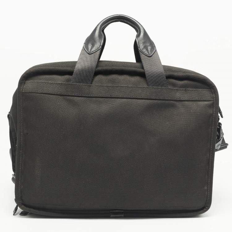 Pre Owned TUMI Black Nylon Alpha Organizer Portfolio Brief Bag