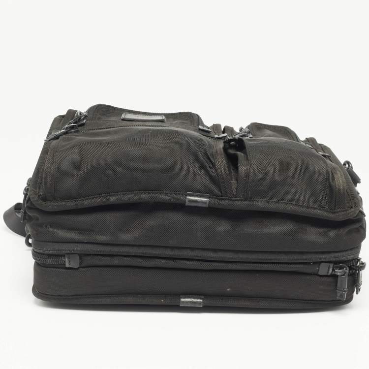 Pre Owned TUMI Black Nylon Alpha Organizer Portfolio Brief Bag