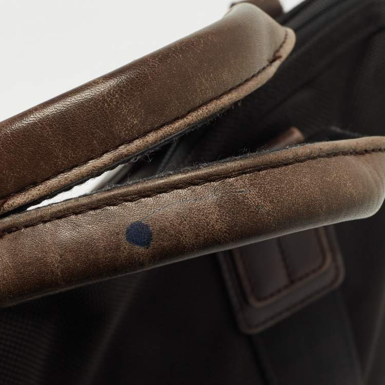 Pre Owned TUMI Black Balistic Nylon Leather Laptop Bag