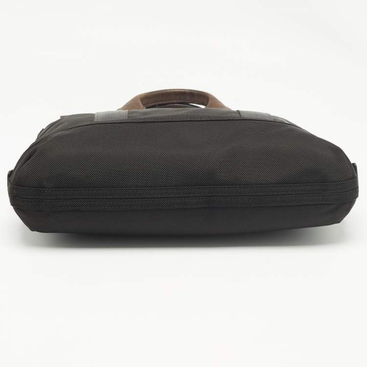 Pre Owned TUMI Black Balistic Nylon Leather Laptop Bag