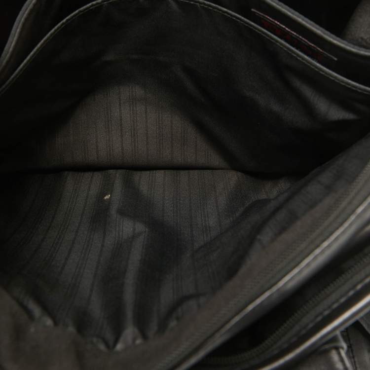 Pre Owned TUMI Black Leather Alpha 2 Briefcase
