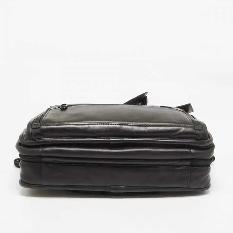 Pre Owned TUMI Black Leather Alpha 2 Briefcase