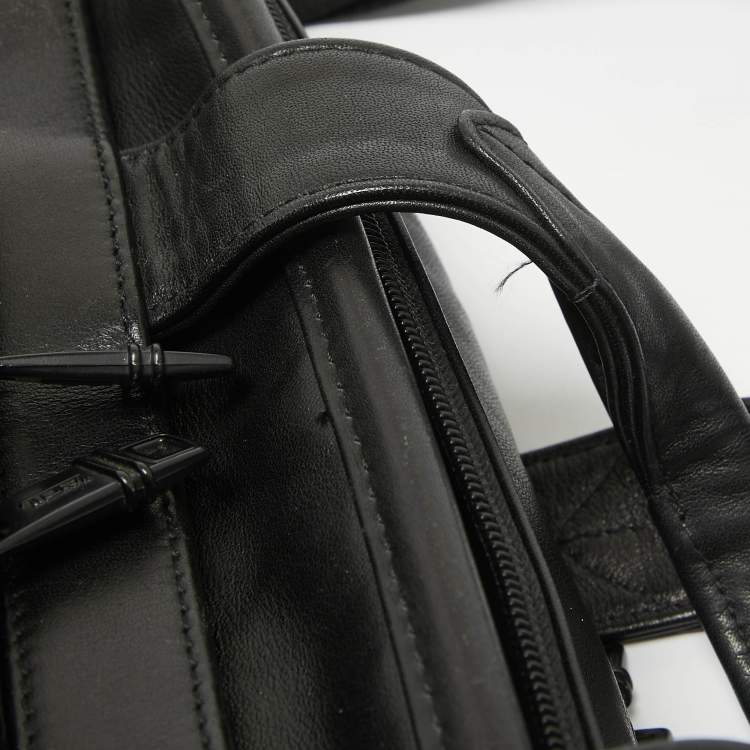 Pre Owned TUMI Black Leather Alpha 2 Briefcase