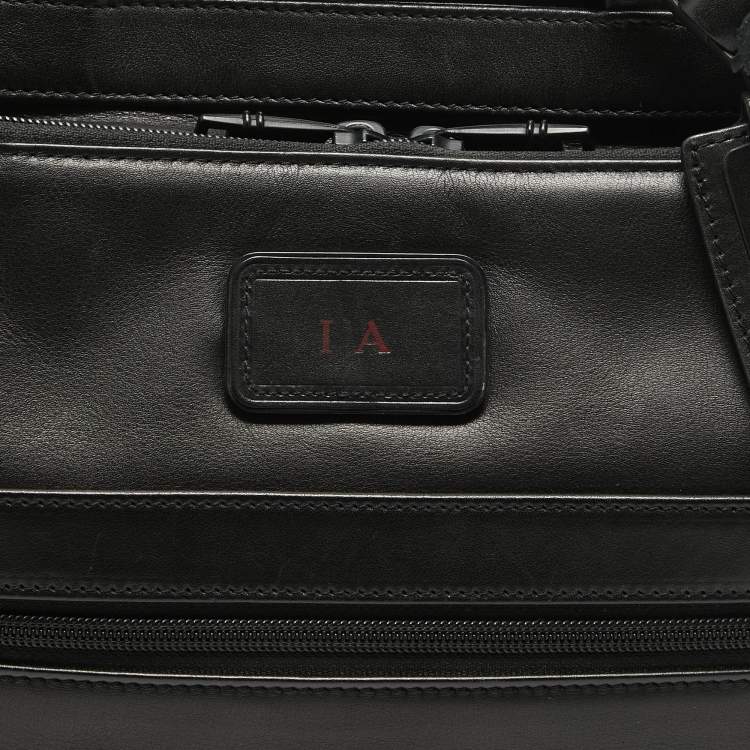 Pre Owned TUMI Black Leather Alpha 2 Briefcase