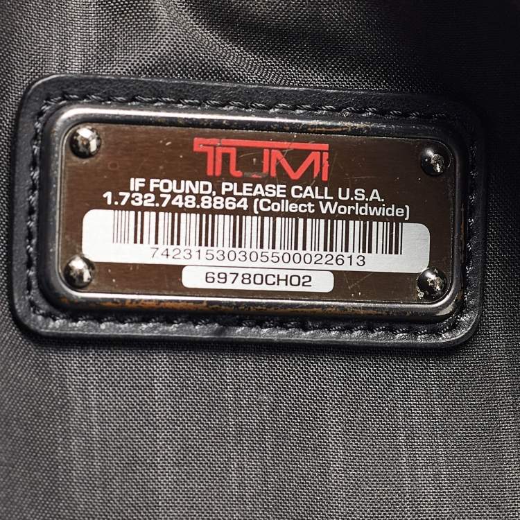 Pre Owned TUMI Dark Brown/Black Leather Clayton Backpack