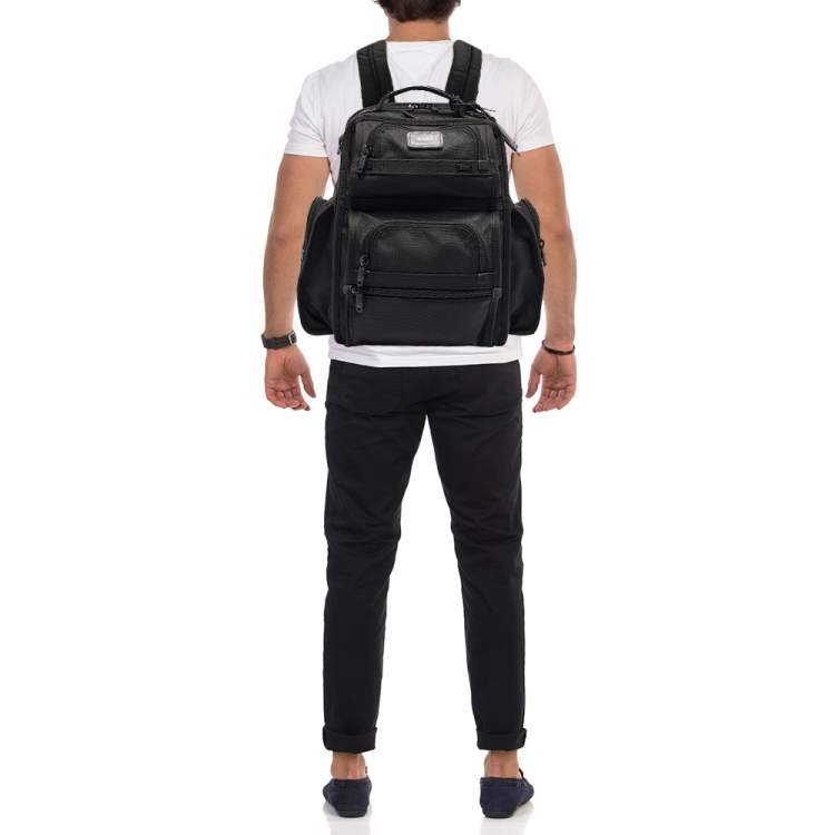 Pre Owned TUMI Black Balistic Nylon T-Pass Backpack
