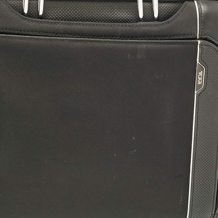 Pre Owned TUMI Black Nylon and Leather Hannover Slim Briefcase