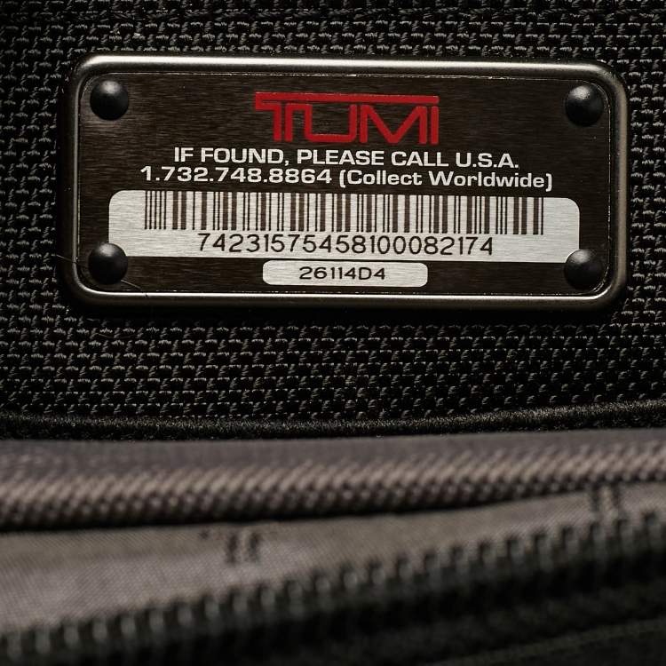 Pre Owned TUMI Black Nylon Organizer Laptop Briefcase