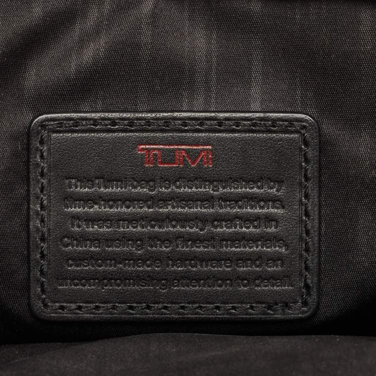 Pre Owned TUMI Brown Leather Alpha Slim Briefcase