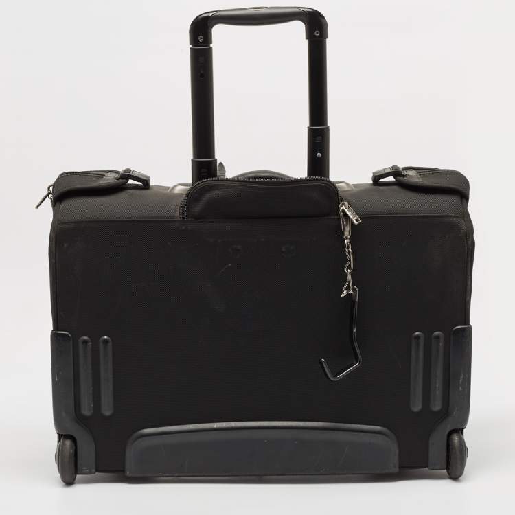 Pre Owned TUMI Black Nylon 2 Wheeled Alpha G4 Garment Luggage