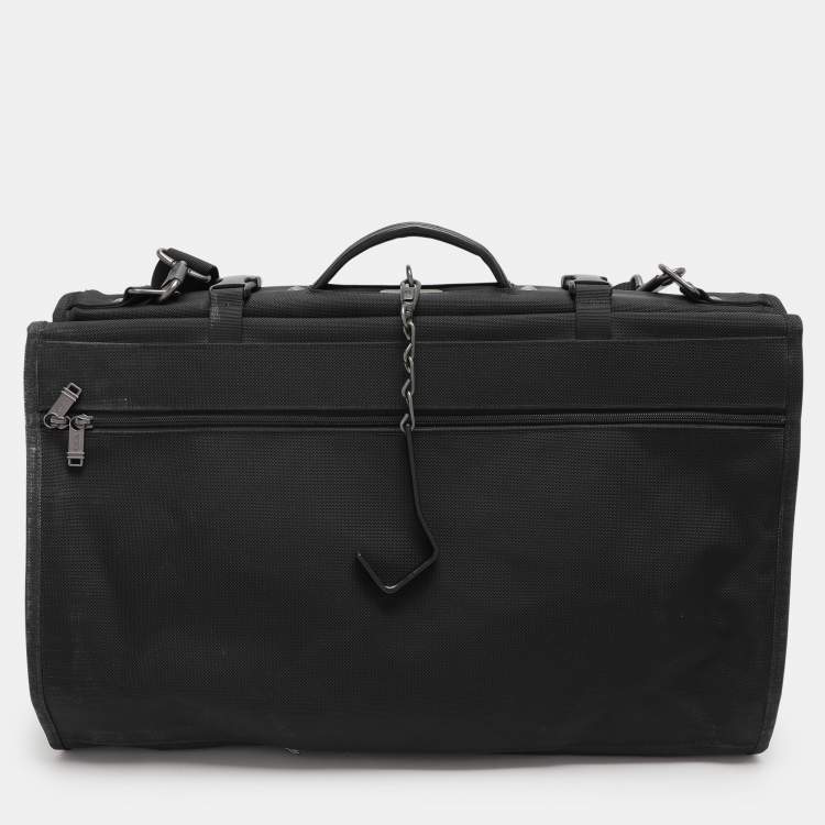 Pre Owned TUMI Black Nylon Tri Fold Garment Luggage Travel Bag