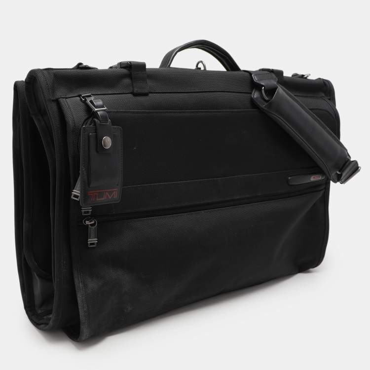 Pre Owned TUMI Black Nylon Tri Fold Garment Luggage Travel Bag